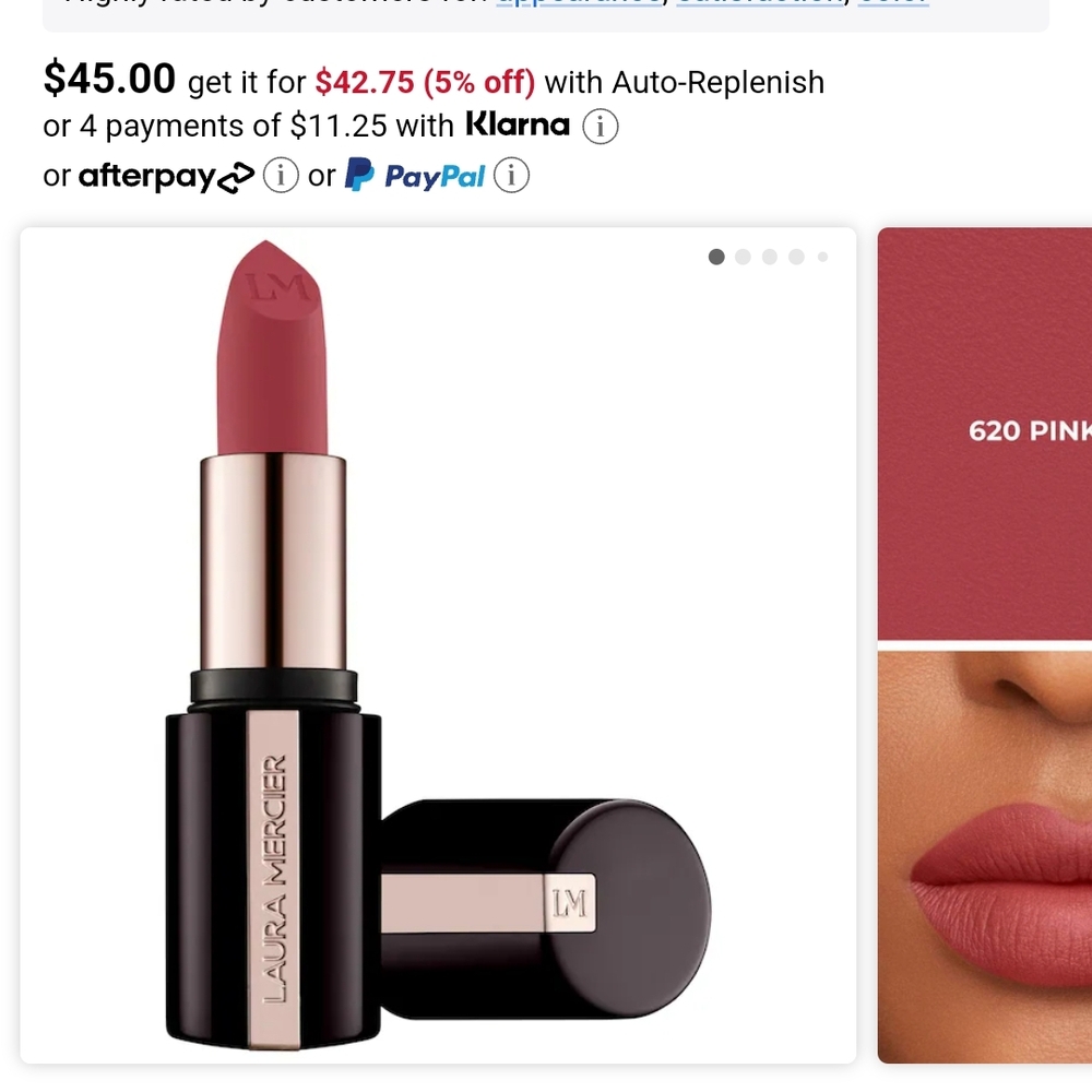 Laura Mercier Caviar Smoothing Matte Lipstick - Full Collection, all shades!